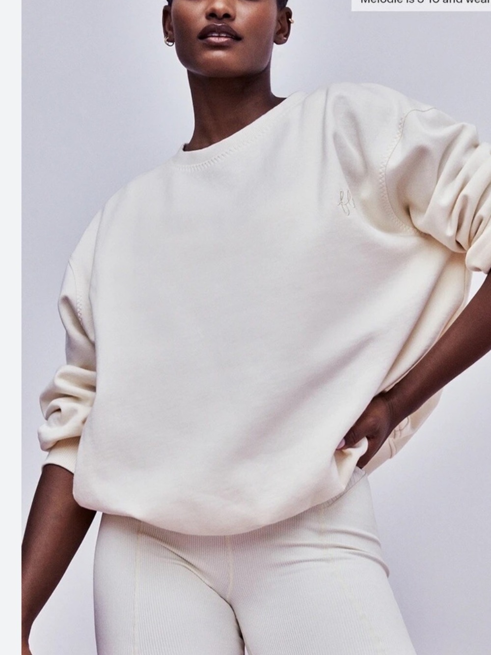 For Love And Lemons x Victoria’s Secret Alex Cream Crewneck Sweatshirt S